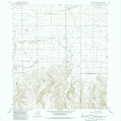 YellowMaps Stricker Butte ID topo map, 1:24000 Scale, 7.5 X 7.5 Minute, Historical, 1979, Updated 1986, 26.8 x 22 in - Tyvek