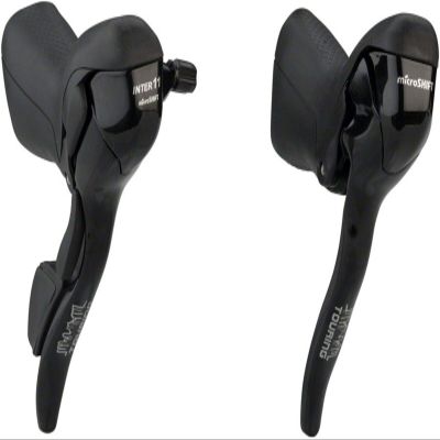 microSHIFT N110 Alfine 11 Speed Drop Bar Shifter Set Black