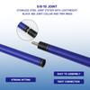 GSE Games & Sports Expert 58" 2-Piece Fiberglass Graphite Composite Billiard Pool Cue Stick for Men/Women, Billiard Cue Stick for House or Commercial/Bar Use (Matte Blue, 20 Oz) view 3