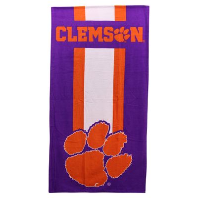 NORTHWEST NCAA Collegiate Zone Read Beach Towel 30" x 60" (Clemson Tigers)