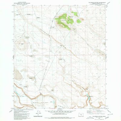 YellowMaps Palomino Buttes OR topo map, 1:24000 Scale, 7.5 X 7.5 Minute, Historical, 1980, Updated 1980, 26.8 x 21.9 in - Tyvek