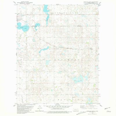 YellowMaps Douglas East ND topo map, 1:24000 Scale, 7.5 X 7.5 Minute, Historical, 1980, Updated 1981, 27 x 22.1 in - Tyvek