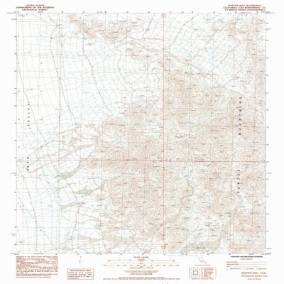 Martins Well CA topo map, 1:24000 Scale, 7.5 X 7.5 Minute, Historical, 1985, Updated 1985, 26.9 x 21.5 in - Tyvek