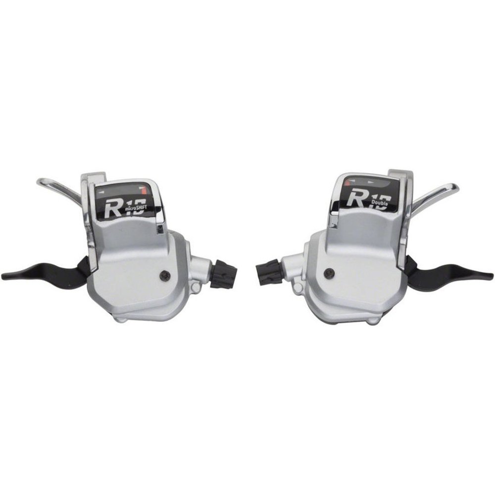 microSHIFT R10 2 x 10-Speed Road Flat Bar Shifters with Optical Gear Indicator