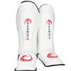 Phoenix Fight Gear Muay Thai Adult Shin Guards, with Instep Pads and Foot Protection, Mixed Martial Arts Shin Guards for Men & Women, Kickboxing, Sparring, Taekwondo, & MMA Training (White, XX-Large) view 1