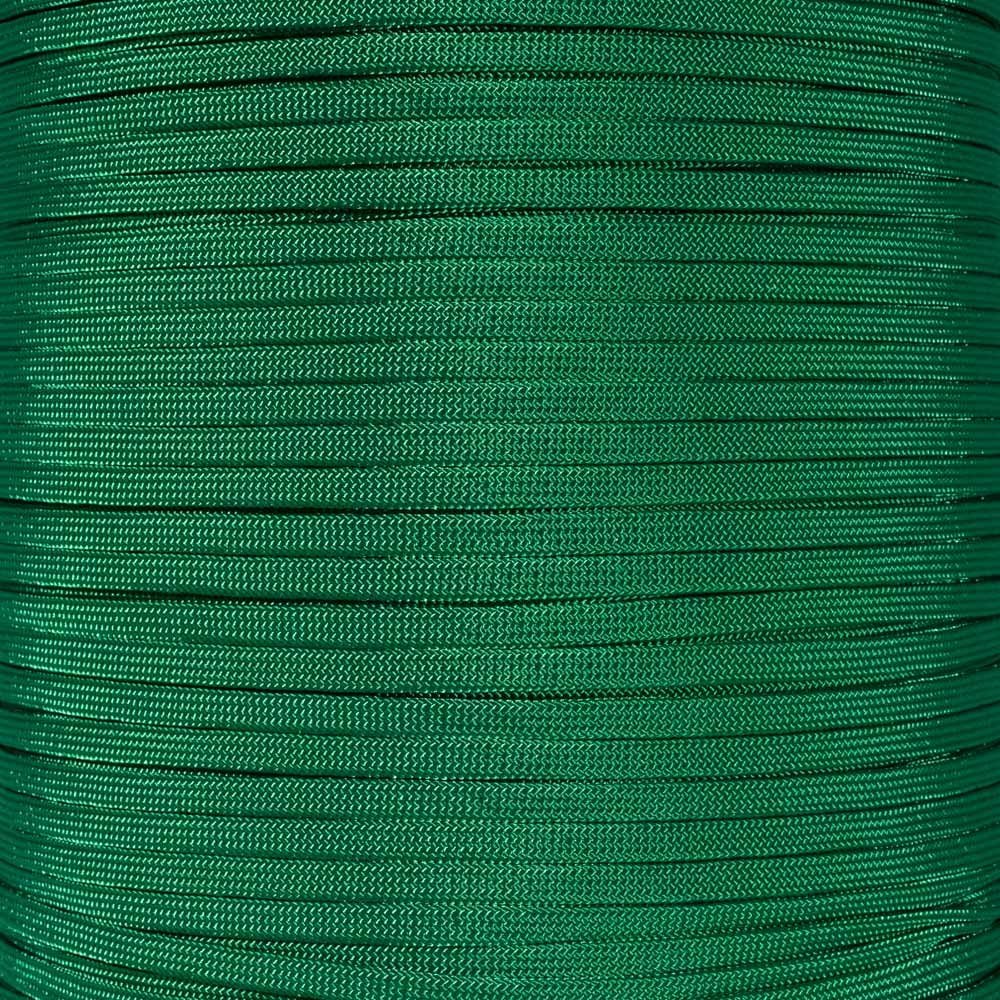 Craft County Coreless 650 Nylon Paracord  Wire Cover, Jewelry Making String, or Accessory Cord (Kelly Green, 1000 Feet)