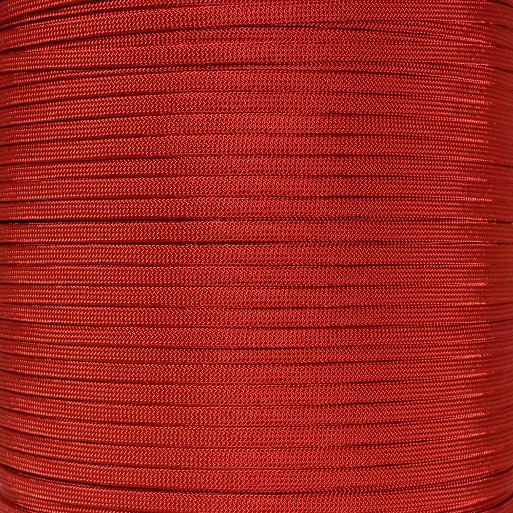 Craft County Coreless 650 Nylon Paracord  Wire Cover, Jewelry Making String, or Accessory Cord (Imperial Red, 1000 Feet)