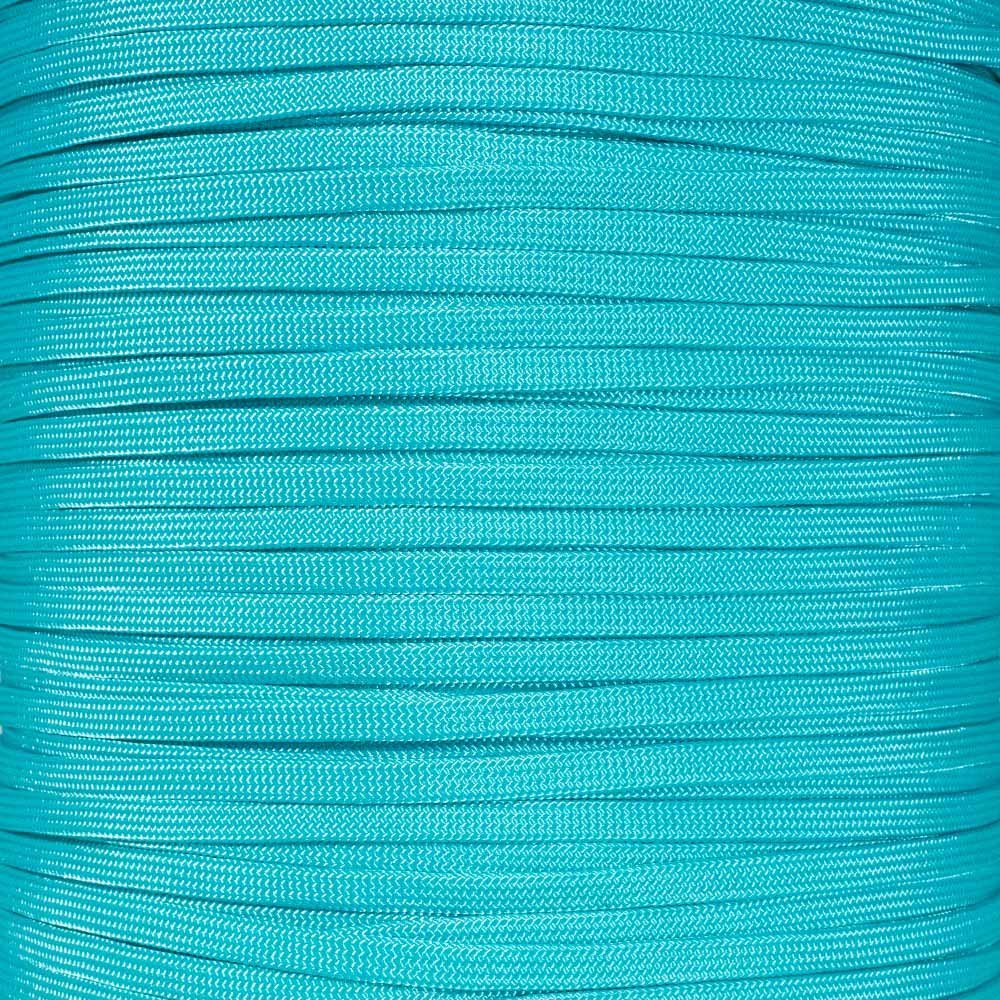 Craft County Coreless 650 Nylon Paracord  Wire Cover, Jewelry Making String, or Accessory Cord (Turquoise, 1000 Feet)