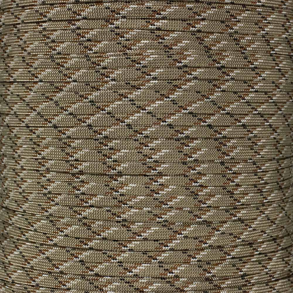 Craft County Coreless 650 Nylon Paracord  Wire Cover, Jewelry Making String, or Accessory Cord (Desert Camo, 1000 Feet)
