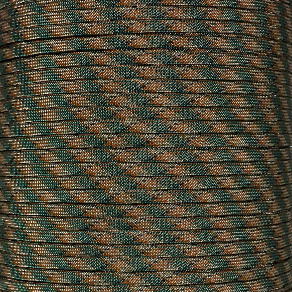Craft County Coreless 650 Nylon Paracord  Wire Cover, Jewelry Making String, or Accessory Cord (Woodland Camo, 1000 Feet)
