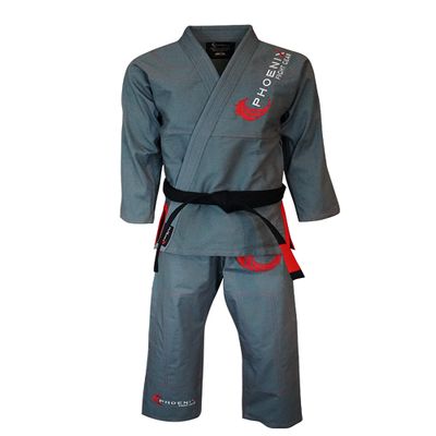 Phoenix Fight Gear Talon BJJ Gi, Brazilian Jiu Jitsu Gi for Men & Women, IBJJF Grappling Gi, Preshrunk Kimono, A0, A1, A2, A3, A4, A5, A6 (Grey, A1)
