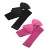 Allegra K Women's 2Pcs Bowknot Elastic Belts, 2.4" Width Elegant Cute Stretchy Cinch Waistband for Dress Wedding Fit Waist:24-32 inches Fuchsia+Black view 2
