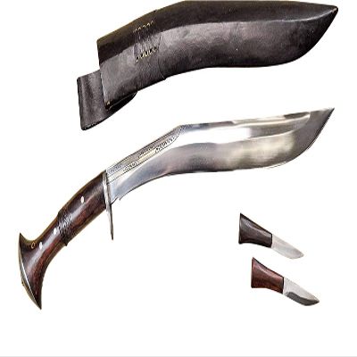 EGKH 18" Blade Chitlange Superior Light Version Kukri Traditional Full Tang Guard Handle Knife Handmade in Nepal - Highly Graded Carbon Steel 5160