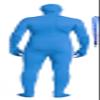 Full Bodysuit With Zipper Helper Spandex Unisex Unitard Tights Suit Zentai Cosplay Costume (Small, Light Blue) view 2