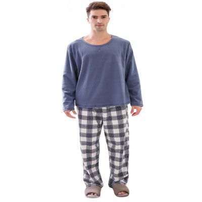 Richie House Men's Soft & Warm Lightweight Fleece Pajama Set RHM2857-A-S