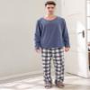 Richie House Men's Soft & Warm Lightweight Fleece Pajama Set RHM2857-A-S view 3