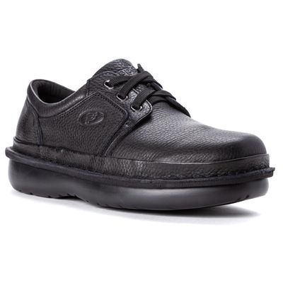 Propt Men's Villager Oxford Walking Shoe, Black Grain, 9.5 Wide