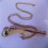Shaheera Nautical Ares India Brass Copper Boatswain 5" Whistle with Chain Bosun Call Pipe Nautical - Set of 20 view 4
