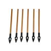 MILAEM 6 pcs 31" Traditional Archery Wooden Arrows Handmade Wood Shaft with 5 inch Turkey Feather and Broadheads for Recurve Bow or Longbow (Color 2) view 2