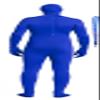Full Bodysuit With Zipper Helper Unisex Spandex Stretch Adult Costume Zentai Disappearing Man Body Suit (X-Large, Blue) view 2