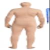 Full Bodysuit With Zipper Helper Unisex Spandex Adult Costume Zentai Body Suit (Large, Nude) view 2