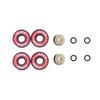 Rollerex Glowrider 92A Inline Skate Wheels w/Built-in Magnetic LED Lights & Incl. Bearings  Light-Up Wheels for Roller Blades, Scooters, More (2-Pack) (Eternal Blue, 80mm) view 4