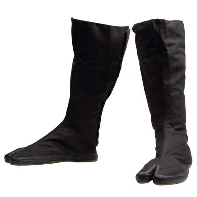 Ace Martial Arts Supply Ninja Tabi Boots, Black Jikatabi (Outdoor Tabi) (5)