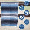 Benevolence LA Authentic Handwoven Mexican Blanket | Yoga Blankets, Outdoor, Picnic, Beach, Camping | Equestrian Saddle | Serape 50x70 inches - Sky Blue, Pack of 1 view 3