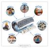 Benevolence LA Authentic Handwoven Mexican Blanket | Yoga Blankets, Outdoor, Picnic, Beach, Camping | Equestrian Saddle | Serape 50x70 inches - Sky Blue, Pack of 1 view 4