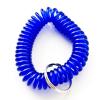 ONDEPOT 100pcs Colorful Soft Spring Spiral Coil Elastic Wrist Band Key Ring view 4