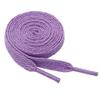 47" Solid Color Flat Shoelaces for 5-6 Eyelet Rows Sneakers Hiking Boots Running Shoes(Purple) view 2