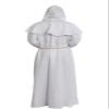 Cos2be Medieval Priest Monk Robe Hooded Cloak Wizard Sorcerer Cape (Large,White Robe) view 2