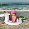 Newborn Baby Girl Cute Unicorn Swimsuit Rainbow Bathing Suit Bikini Floral Swimwear for Baby Girls Beach Wear (Pink, 70(0-6 M)) view 2