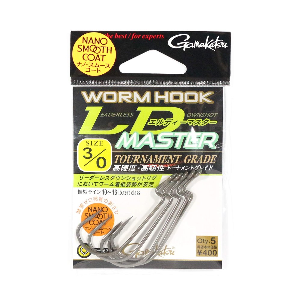 Gamakatsu LD Master (NSC) Rose Worm Hook #3/0.