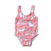 Newborn Baby Girl Cute Unicorn Swimsuit Rainbow Bathing Suit Bikini Floral Swimwear for Baby Girls Beach Wear (Pink, 90(12-18 M)) view 1