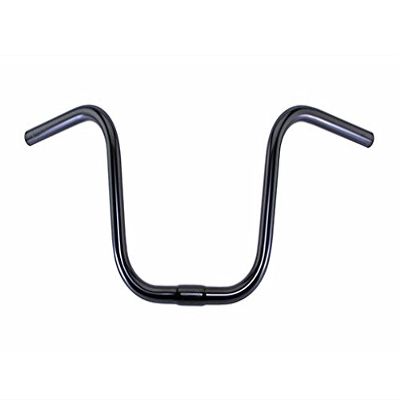 Alta Bicycle U Style 25.4mm Handle Bars, Multiple Sizes and Colors. (Black, 9")