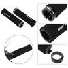 1Pair Handlebar Grips, Non-Slip Lock-on Handle End Covers Grip (Black) view 2