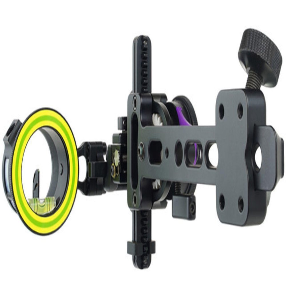 Spot Hogg Fast Eddie XL | Single Pin Bow Sight | Right/Left Handed | Pin Size .01/.019 | Made in The USA (Right Handed, .01 Pin Diameter)