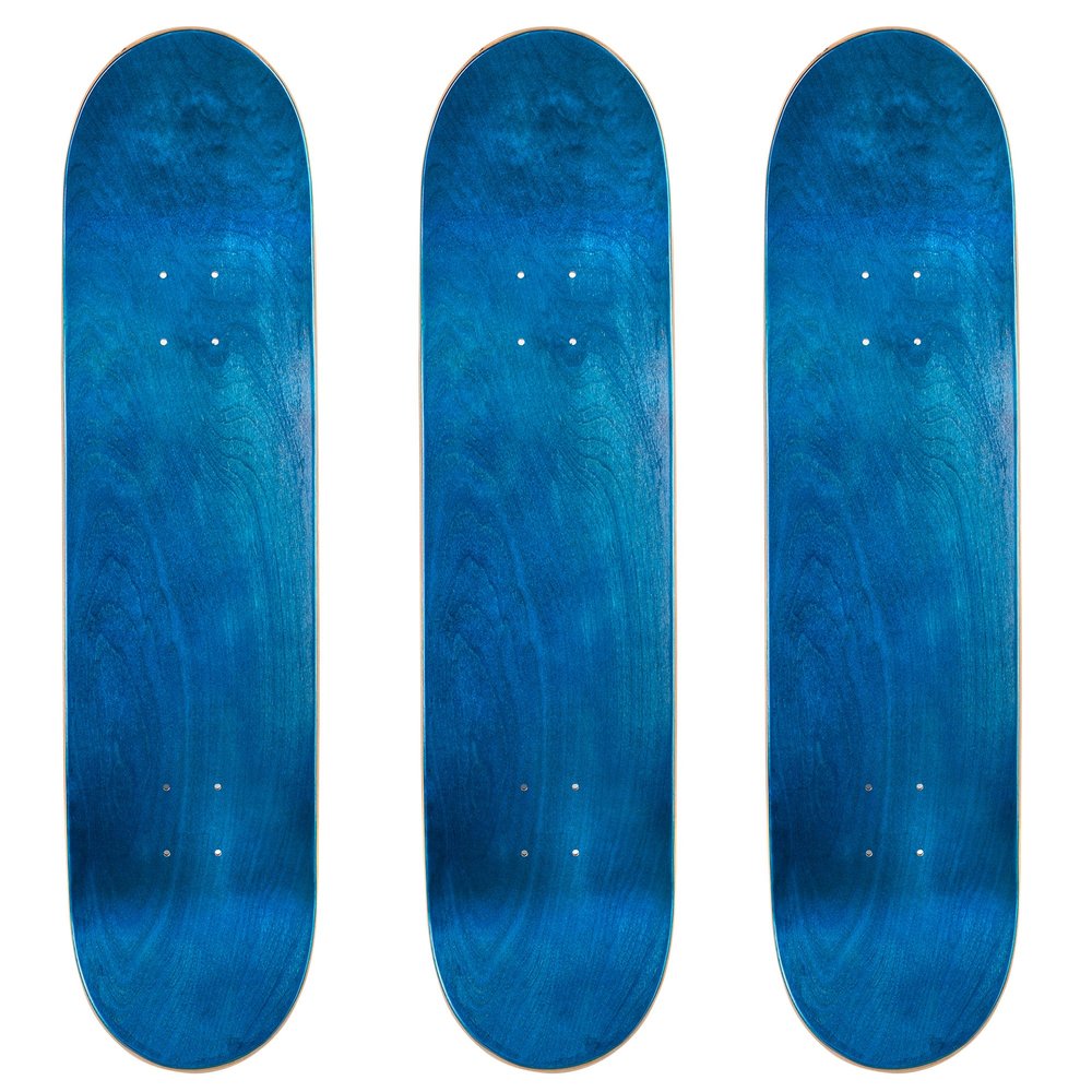 Cal 7 Blank Maple Skateboard Decks (Blue, 7.75 inch)