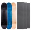Cal 7 Blank Maple Skateboard Decks with Grip Tape (Black, Blue, Natural, 7.75 inch) view 1