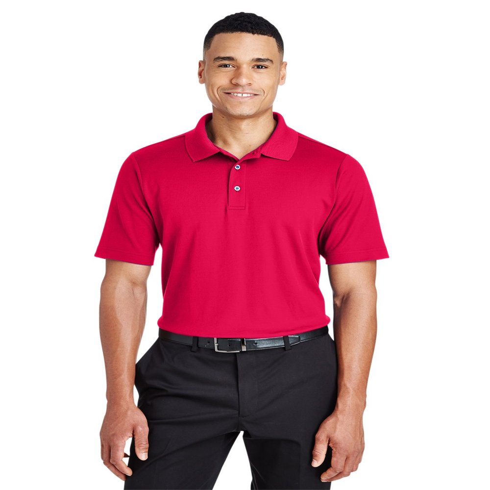 Devon & Jones CrownLux Performance Men's Plaited Polo 6XL RED