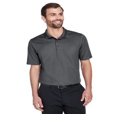 Devon & Jones CrownLux Performance Men's Plaited Polo L GRAPHITE