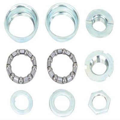 Alta Bike Bottom Bracket Set, Multiple Colors and Sizes (Chrome, Ball Retainer: 5/16 x 9)