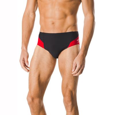 Speedo Men's Swimsuit Brief Endurance+ Splice Team Colors