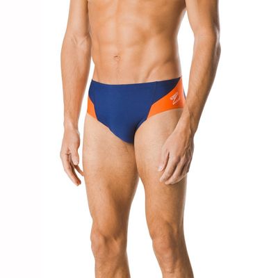 Speedo Men's Swimsuit Brief Endurance+ Splice Team Colors