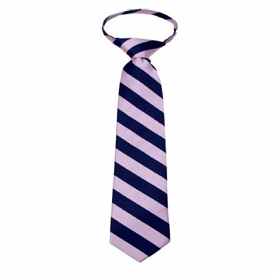 BUYYOURTIES Boys Zipper Repp Stripe College Printed Necktie Ties Many Colors