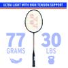 YONEX Nanoray Light 18i Graphite Badminton Racquet (Black) view 3