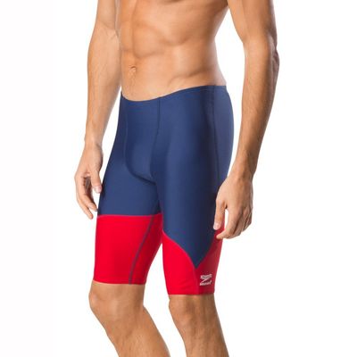 Speedo Men's Swimsuit Jammer Endurance+ Splice Team Colors