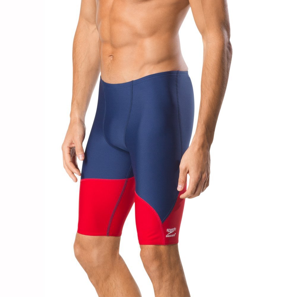 Speedo Men's Swimsuit Jammer Endurance+ Splice Team Colors