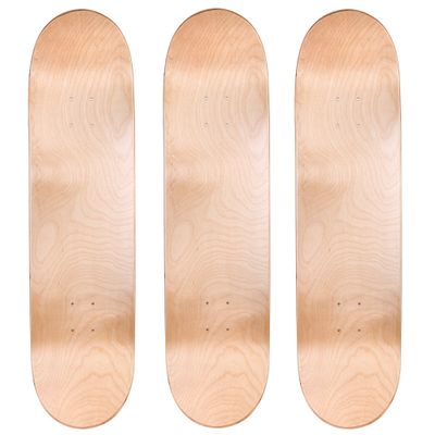 Cal 7 Blank Maple Skateboard Decks (Natural, 7.75 inch)